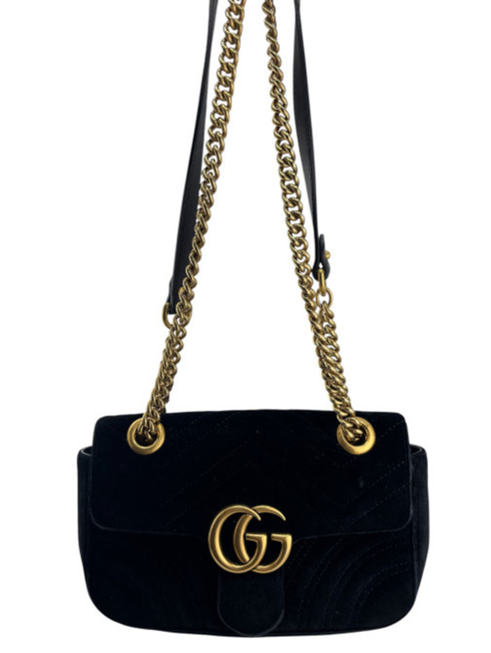 Gucci Velvet GG Marmont Purse